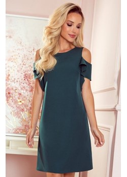 Numoco 359-2 trapezowa sukienka z falbankami na ramionach ze sklepu intimiti.pl w kategorii Sukienki - zdjęcie 187896380