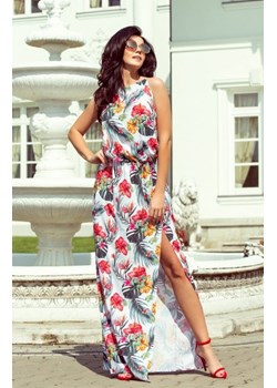 Numoco 191-4 sukienka MAXI wiązana na szyi z rozcięciem ze sklepu intimiti.pl w kategorii Sukienki - zdjęcie 187896482