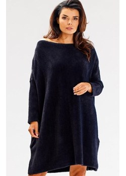 Awama A618 oversizowa sukienka sweterkowa ze sklepu intimiti.pl w kategorii Sukienki - zdjęcie 187896610