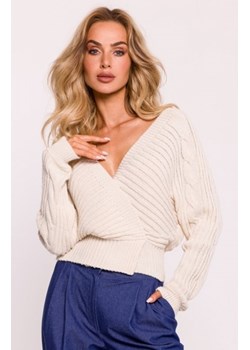Moe krótki sweterek ecru M809 ze sklepu intimiti.pl w kategorii Swetry damskie - zdjęcie 187896632