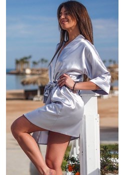 Dkaren 90 szlafrok damski srebrny ze sklepu intimiti.pl w kategorii Szlafroki damskie - zdjęcie 187896642