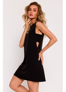 Moe sukienka bez rękawów z wycięciami na bokach czarna M778 ze sklepu intimiti.pl w kategorii Sukienki - zdjęcie 187896643