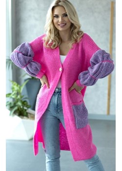 Kolorowy kardigan damski na guzik 30086 ze sklepu intimiti.pl w kategorii Swetry damskie - zdjęcie 187896654
