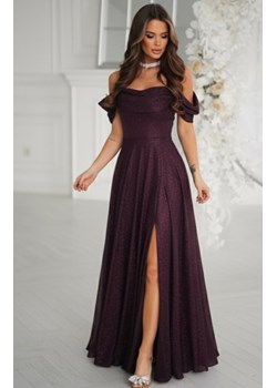 Bicotone 330 długa sukienka błysk brązowa ze sklepu intimiti.pl w kategorii Sukienki - zdjęcie 187896691