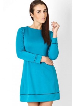 Vera Fashion Sylwia sukienka błękitna ze sklepu intimiti.pl w kategorii Sukienki - zdjęcie 187897044