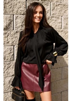 Isabel - bluzka z wiązaniem przy szyi czarna ze sklepu intimiti.pl w kategorii Bluzki damskie - zdjęcie 187897890