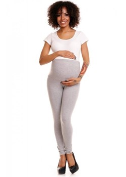 Bawełniane legginsy ciążowe szare 1469B ze sklepu intimiti.pl w kategorii Spodnie ciążowe - zdjęcie 187897911