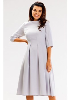 Awama A620 sukienka midi z zakładkami ze sklepu intimiti.pl w kategorii Sukienki - zdjęcie 187897964