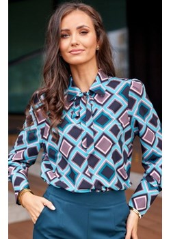 Kobieca bluzka z wiązaniem 0146/L79 ze sklepu intimiti.pl w kategorii Koszule damskie - zdjęcie 187897974