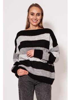 MKM SWE299 obszerny sweter damski czarny ze sklepu intimiti.pl w kategorii Swetry damskie - zdjęcie 187897983