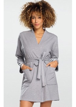 Dkaren Pola szlafrok damski szary ze sklepu intimiti.pl w kategorii Szlafroki damskie - zdjęcie 187898144