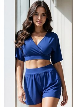 Dwuczęściowa piżama damska Belluvia granatowa ze sklepu intimiti.pl w kategorii Piżamy damskie - zdjęcie 187898150