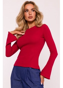 Moe bluzka z poszerzonymi rękawami czerwona M806 ze sklepu intimiti.pl w kategorii Bluzki damskie - zdjęcie 187898164