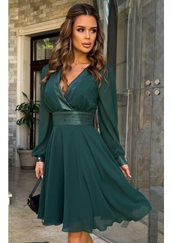 Bicotone rozkloszowana sukienka wizytowa zielona ze sklepu intimiti.pl w kategorii Sukienki - zdjęcie 187898261