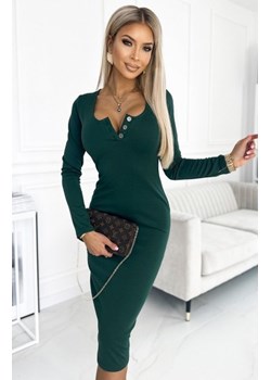 Numoco 441-1 sukienka z trzema guzikami na dekolcie ze sklepu intimiti.pl w kategorii Sukienki - zdjęcie 187898262