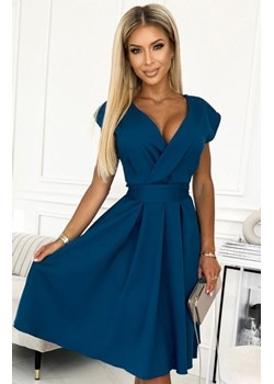 Numoco 348-5 SCARLETT rozkloszowana sukienka z kopertowym dekoltem ze sklepu intimiti.pl w kategorii Sukienki - zdjęcie 187898441