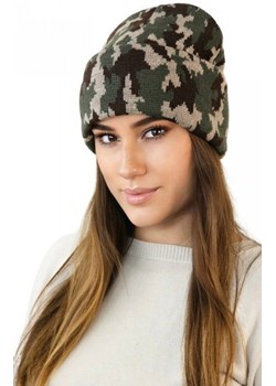 Kamea Ventura zimowa czapka moro khaki ze sklepu intimiti.pl w kategorii Czapki zimowe damskie - zdjęcie 187898762