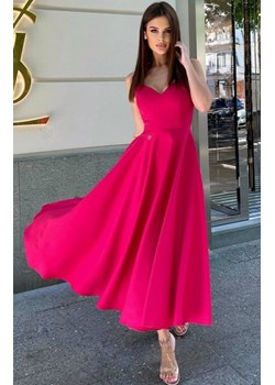 Efektowna rozkloszowana sukienka midi 244-07 ze sklepu intimiti.pl w kategorii Sukienki - zdjęcie 187899134