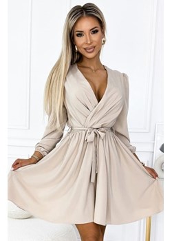 Numoco 339-4 BINDY kobieca sukienka z dekoltem i paskiem ze sklepu intimiti.pl w kategorii Sukienki - zdjęcie 187899312