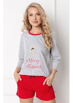 Aruelle Cookie Short Grey-Red piżama damska ze sklepu intimiti.pl w kategorii Piżamy damskie - zdjęcie 187899593