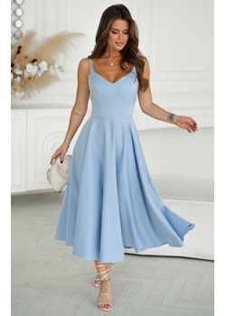 Efektowna rozkloszowana sukienka midi 244-18 ze sklepu intimiti.pl w kategorii Sukienki - zdjęcie 187900420