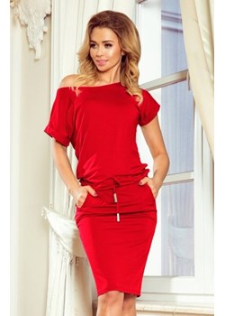 Sukienka sportowa czerwona Numoco 139-4 ze sklepu intimiti.pl w kategorii Sukienki - zdjęcie 187900623