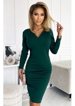 Numoco 403-1 ANGELA klasyczna sukienka z dekoltem i długim rękawkiem ze sklepu intimiti.pl w kategorii Sukienki - zdjęcie 187900633