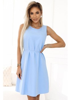 Numoco 296-12 VICTORIA trapezowa sukienka bez rękawów z paskiem ze sklepu intimiti.pl w kategorii Sukienki - zdjęcie 187900930