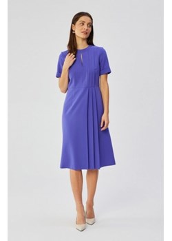 Stylove S361 sukienka z ozdobnymi zakładkami na boku fioletowa ze sklepu intimiti.pl w kategorii Sukienki - zdjęcie 187901022