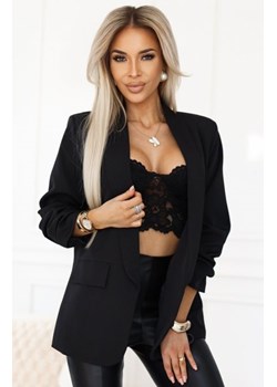Numoco 588-1 damska klasyczna marynarka z drapowanymi rękawkami ze sklepu intimiti.pl w kategorii Marynarki damskie - zdjęcie 187901103