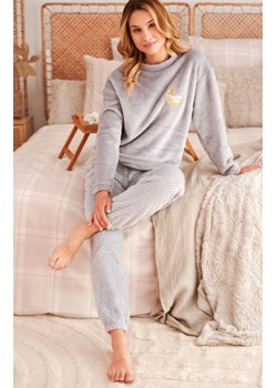 Doctor Nap PM.5209 ciepła piżama damska szara ze sklepu intimiti.pl w kategorii Piżamy damskie - zdjęcie 187901121