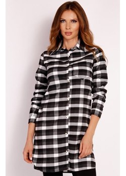 LOU LOU L002 koszula czarno-biała ze sklepu intimiti.pl w kategorii Koszule damskie - zdjęcie 187901363