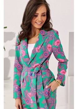 Wiązany kolorowy żakiet damski 0004/B27 ze sklepu intimiti.pl w kategorii Marynarki damskie - zdjęcie 187901440