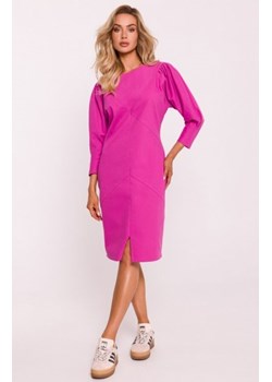 Moe sukienka z przeszyciami różowa M803 ze sklepu intimiti.pl w kategorii Sukienki - zdjęcie 187901512