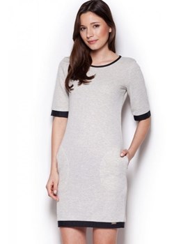 Figl M348 sukienka jasnoszara ze sklepu intimiti.pl w kategorii Sukienki - zdjęcie 187901522