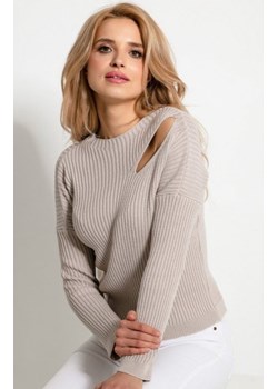 *Sweterkowa bluzka z rozcięciem F920 ze sklepu intimiti.pl w kategorii Bluzki damskie - zdjęcie 187901530