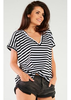 Infinite M267 oversizowa bluzka w paski ze sklepu intimiti.pl w kategorii Bluzki damskie - zdjęcie 187901693