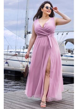 Elegancka sukienka szyfonowa maxi plus size 248-20 ze sklepu intimiti.pl w kategorii Sukienki - zdjęcie 187901841