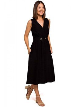 Sukienka midi czarna S224 ze sklepu intimiti.pl w kategorii Sukienki - zdjęcie 187901860