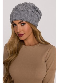 Moe czapka damska splot warkocz szara M897 ze sklepu intimiti.pl w kategorii Czapki zimowe damskie - zdjęcie 187901991