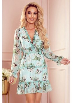 Numoco 421-2 szyfonowa sukienka z falbankami i szeroką gumą ze sklepu intimiti.pl w kategorii Sukienki - zdjęcie 187902103