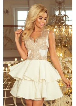 Numoco 200-1 CHARLOTTE ekskluzywna sukienka z koronkowym dekoltem ze sklepu intimiti.pl w kategorii Sukienki - zdjęcie 187902141