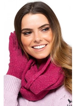 Różowe wełniane rękawiczki Anna ze sklepu intimiti.pl w kategorii Rękawiczki damskie - zdjęcie 187902171