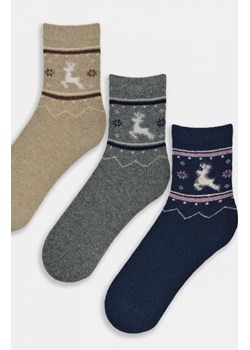 Noviti SW009 Wełna Renifer skarpety damskie ze sklepu intimiti.pl w kategorii Skarpetki damskie - zdjęcie 187902180