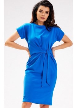 Infinite M302 sukienka midi niebieska ze sklepu intimiti.pl w kategorii Sukienki - zdjęcie 187902330