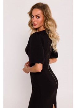 Moe sukienka z dekoltem i mocno zaznaczoną talią czarna M779 ze sklepu intimiti.pl w kategorii Sukienki - zdjęcie 187902483