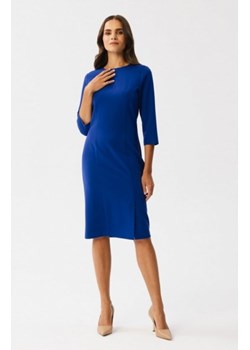 Stylove S350 sukienka ołówkowa z rozcięciem chabrowa ze sklepu intimiti.pl w kategorii Sukienki - zdjęcie 187902484