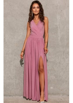 Wieczorowa sukienka maxi różowa 0224 ze sklepu intimiti.pl w kategorii Sukienki - zdjęcie 187902614
