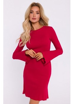 Moe sukienka z poszerzonymi rękawami czerwona M821 ze sklepu intimiti.pl w kategorii Sukienki - zdjęcie 187902872