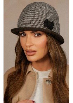 Kamea Dante kapelusz damski zimowy w pepitkę brązowy ze sklepu intimiti.pl w kategorii Kapelusze damskie - zdjęcie 187903093